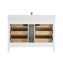 Load image into Gallery viewer, Legion Furniture WS2518-48-W 48&quot; WHITE FINISH SOLID WOOD SINK VANITY WITH 1&quot; ARTIFICIAL STONE TOP