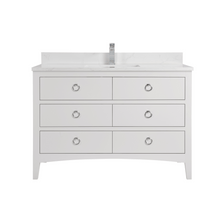 Load image into Gallery viewer, Legion Furniture WS2518-48-W 48&quot; WHITE FINISH SOLID WOOD SINK VANITY WITH 1&quot; ARTIFICIAL STONE TOP