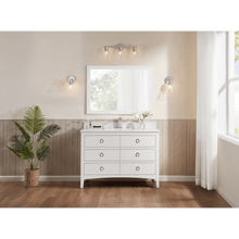 Load image into Gallery viewer, Legion Furniture WS2518-48-W 48&quot; WHITE FINISH SOLID WOOD SINK VANITY WITH 1&quot; ARTIFICIAL STONE TOP