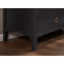 Load image into Gallery viewer, Legion Furniture WS2518-60-TB 60&quot; TRICORN BLACK FINISH SOLID WOOD SINK VANITY  WITH 1&#39; ARTIFICIAL STONE TOP