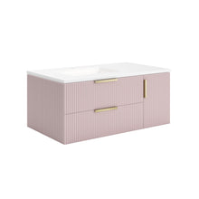Load image into Gallery viewer, Fresca FCB4336PNK-UNS-L-CWH-U Camille 36&quot; Floating Bathroom Cabinet with Top &amp; Sink in Vintage Rose