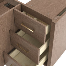 Load image into Gallery viewer, Fresca FCB4460MBIR Sawyer 60&quot; Freestanding Bathroom Cabinet in Mocha Birch