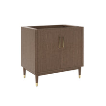 Load image into Gallery viewer, Fresca FCB4436MBIR Sawyer 36&quot; Freestanding Bathroom Cabinet in Mocha Birch