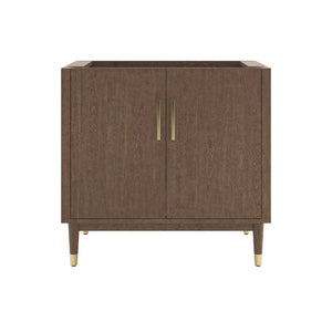 Fresca FCB4436MBIR Sawyer 36" Freestanding Bathroom Cabinet in Mocha Birch