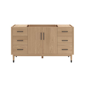 Fresca FCB4460SOAK Sawyer 60" Freestanding Bathroom Cabinet in Sunburst Oak