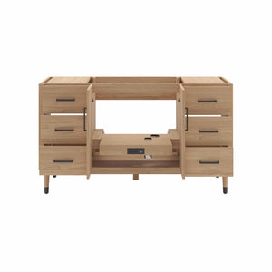 Fresca FCB4460SOAK Sawyer 60" Freestanding Bathroom Cabinet in Sunburst Oak