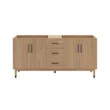 Load image into Gallery viewer, Fresca FCB4472SOAK Sawyer 72&quot; Freestanding Bathroom Cabinet in Sunburst Oak