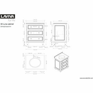 LAVIVA 313DVN-30G Luna - 30 - Maple Grey Cabinet