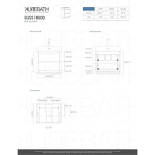 Load image into Gallery viewer, Kubebath FMB30-NW Bliss 30&quot; Nature Wood Free Standing Modern Bathroom Vanity