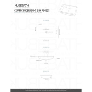 Kubebath E30-GW Eiffel 30'' High Gloss White Vanity W/ Quartz Counter Top