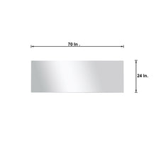 Load image into Gallery viewer, Lexora LLC80DKSOSM70 Lancy 80&quot; Rustic Acacia Double Bathroom Vanity, White Quartz Top, White Square Sinks, and 70&quot; Frameless Mirror