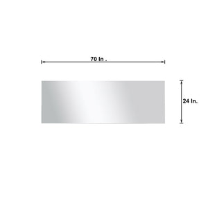 Lexora LLC80DKSOSM70 Lancy 80" Rustic Acacia Double Bathroom Vanity, White Quartz Top, White Square Sinks, and 70" Frameless Mirror