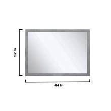 Load image into Gallery viewer, Lexora LM342248SHCSM44F Marsyas 48&quot; Ash Grey Single Vanity, White Quartz Top, White Square Sink and 44&quot; Mirror w/ Faucet