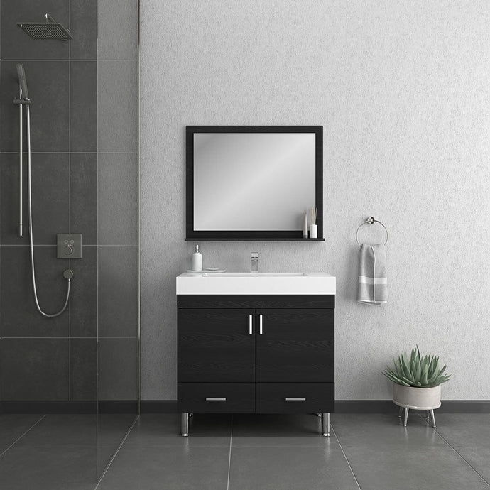 Alya Bath AT-8089-B Ripley 36 inch Black Vanity with Sink