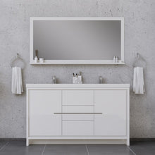 Load image into Gallery viewer, Alya Bath AB-MD660D-W Sortino 60 Double inch Modern Bathroom Vanity, White