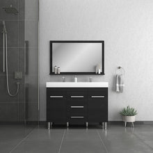 Load image into Gallery viewer, Alya Bath AT-8048-B-D Ripley 48 inch Black Double Vanity with Sink