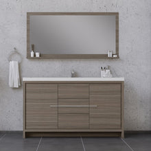 Load image into Gallery viewer, Alya Bath AB-MD660S-G Sortino 60 Single inch Modern Bathroom Vanity, Gray