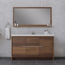 Load image into Gallery viewer, Alya Bath AB-MD660S-RW Sortino 60 Single inch Modern Bathroom Vanity, Rosewood