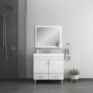 Alya Bath AT-8089-W Ripley 36 inch White Vanity with Sink