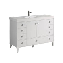 Load image into Gallery viewer, Blossom 023 48 01S A Lyon 48 Inch Vanity with Acrylic Single Sink - White