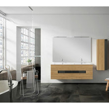 Load image into Gallery viewer, Lucena Bath 30682 64&quot; Canela and Black Vision Double Vanity