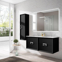 Load image into Gallery viewer, Lucena Bath 42622 80&quot; Black Décor Tirador double Vanity