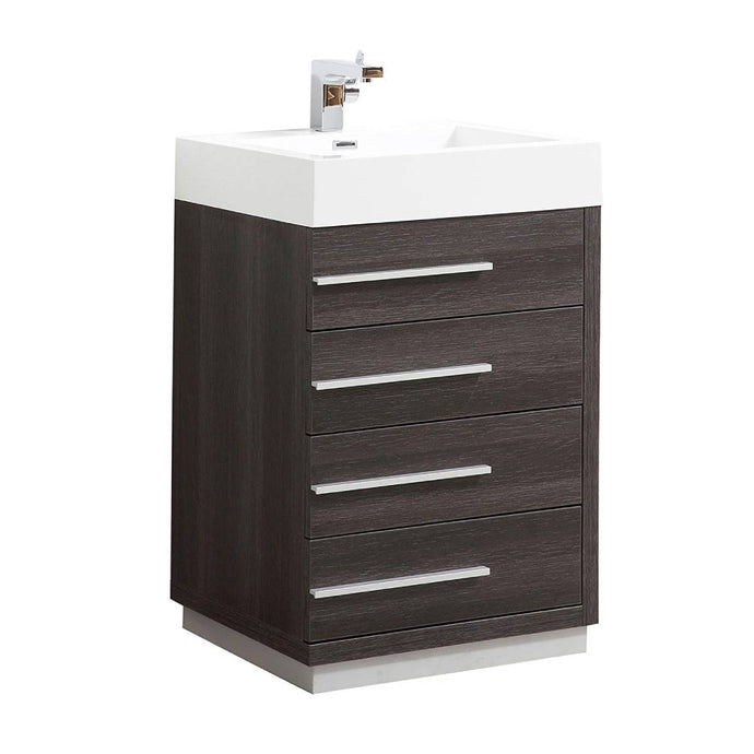 Blossom 005 30 07 A Barcelona 30 Inch Vanity with Acrylic Sink - Dark Oak