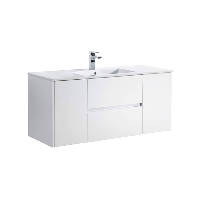 Blossom 016 48 01S C Valencia 48 Inch Single Vanity with Ceramic Sink - White