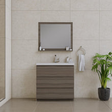 Load image into Gallery viewer, Alya Bath AB-MOA36-G Paterno 36 inch Modern Freestanding Bathroom Vanity, Gray
