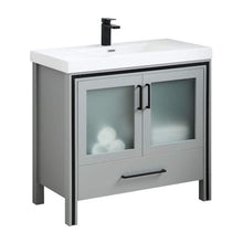 Load image into Gallery viewer, Blossom 024 36 15 A Birmingham 36 Inch Vanity with Acrylic Sink - Matte Gray