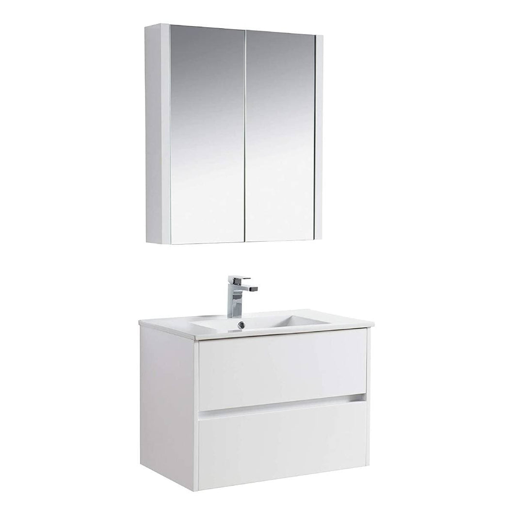 Blossom 016 30 01 C MC Valencia 30 Inch Vanity with Ceramic Sink & Medicine Cabinet - White