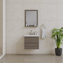 Load image into Gallery viewer, Alya Bath AB-MOF24-G Paterno 24 inch Modern Wall Mounted Bathroom Vanity, Gray
