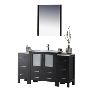 Blossom 001 54 02 C M Sydney 54 Inch Vanity with Ceramic Sink & Mirror - Espresso