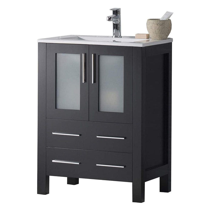 Blossom 001 30 02 C Sydney 30 Inch Vanity with Ceramic Sink - Espresso