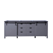 Load image into Gallery viewer, Lexora LM342284DB00000 Marsyas 84&quot; Dark Grey Vanity Cabinet Only