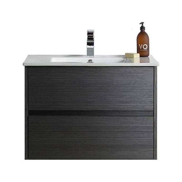 Blossom 016 30 16 C Valencia 30 Inch Vanity with Ceramic Sink - Silver Grey