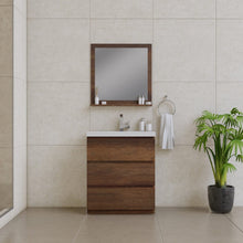 Load image into Gallery viewer, Alya Bath AB-MOA30-RW Paterno 30 inch Modern Freestanding Bathroom Vanity, Rosewood