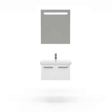 Load image into Gallery viewer, Casa Mare Aspe 24&quot; Glossy White Bathroom Vanity and Ceramic Sink Combo - ASPE60GW-24-MSC