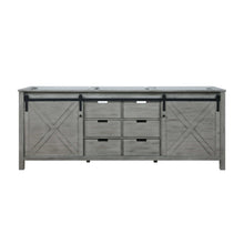 Load image into Gallery viewer, Lexora LM342284DH00000 Marsyas 84&quot; Ash Grey Vanity Cabinet Only