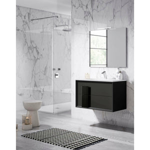 Lucena Bath 4311-04/black 32" Grey and Black Cristal Vanity