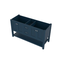 Load image into Gallery viewer, Alya Bath HE-102-60D-B Wilmington 60 inch DOUBLE Vanity BLUE with No Top
