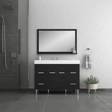 Load image into Gallery viewer, Alya Bath AT-8042-B Ripley 47 inch Black Vanity with Sink