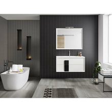 Load image into Gallery viewer, Lucena Bath 4304-01/black 24&quot; White and Black Cristal Vanity