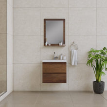 Load image into Gallery viewer, Alya Bath AB-MOF24-RW Paterno 24 inch Modern Wall Mounted Bathroom Vanity, Rosewood