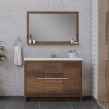 Load image into Gallery viewer, Alya Bath AB-MD648-RW Sortino 48 inch Modern Bathroom Vanity, Rosewood