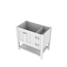 Load image into Gallery viewer, Alya Bath HE-102-36-W Wilmington 36 inch Vanity WHITE with No Top