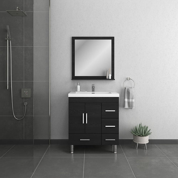 Alya Bath AT-8050-B Ripley 30 inch Black Vanity with Sink