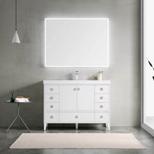 Load image into Gallery viewer, Blossom 023 48 01S A Lyon 48 Inch Vanity with Acrylic Single Sink - White