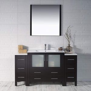 Blossom 001 60S2 02 C Sydney 60 Inch Vanity with Ceramic Sink - Espresso