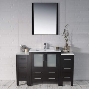 Blossom 001 54 02 C M Sydney 54 Inch Vanity with Ceramic Sink & Mirror - Espresso